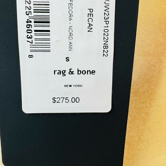 Rag‎ & Bone Zoe Wool Felt Fedora Hat, Spanish Style Pecan Brown, Small, NWT main image 12